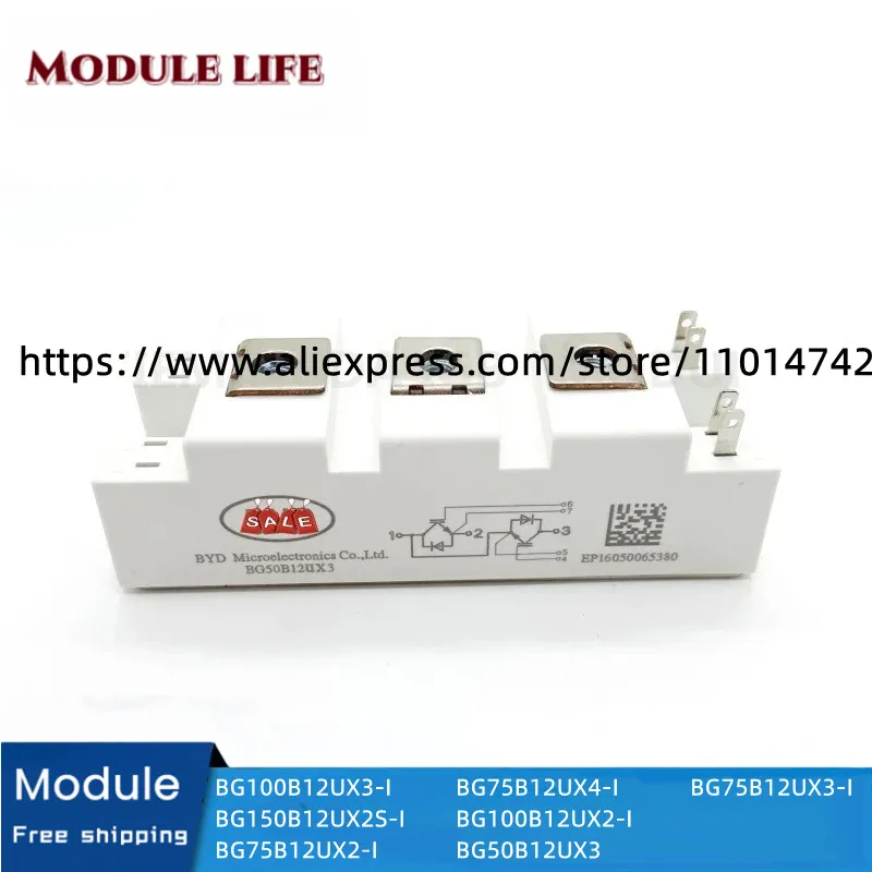 

Original IGBT Module, Free Shipping, New, BG100B12UX3-I, BG150B12UX2S-I, BG75B12UX2-I, BG100B12UX2-I, BG75B12UX3-I