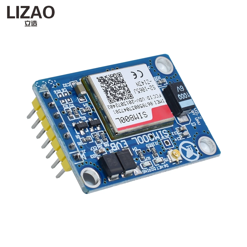 LIZAO SIM800L Quad-Band GSM GPRS Module, SMS Data Communication Board with Antenna, Replace SIM900A for IoT Projects