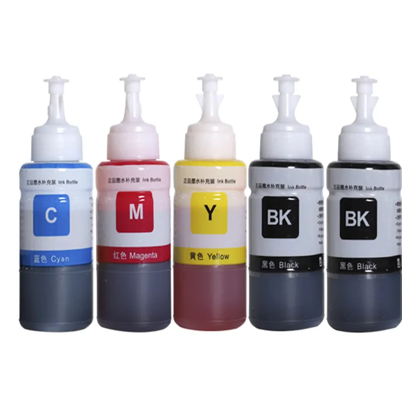 4 Colors 664 672 Refill dye ink For Epson L100 L110 L210 L120 L220 L310 L355 L362 L366 L365 L380 L486 L800 L805 L810Printer