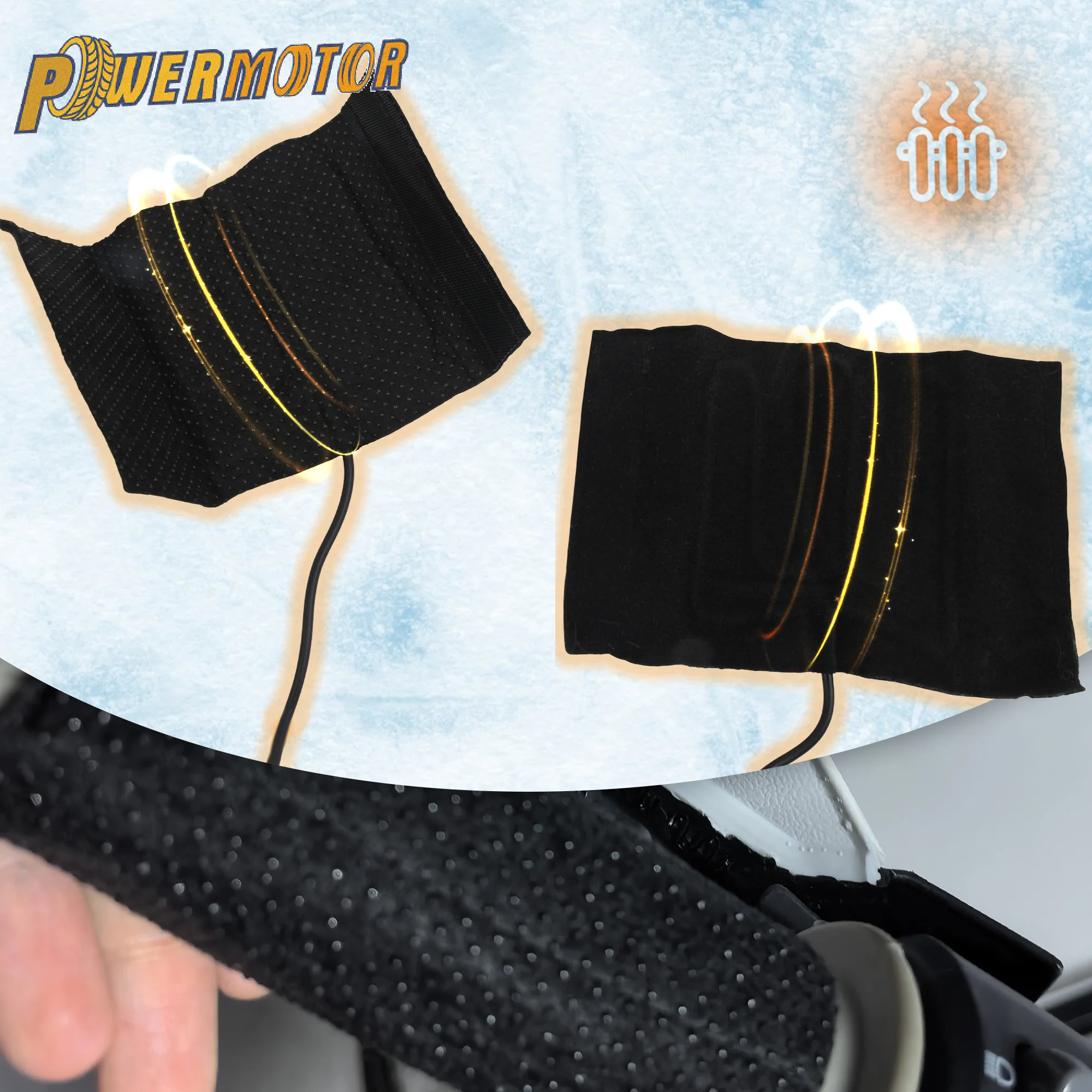 

12 В, универсальная USB-на липучке, чехол на руль мотоцикла с подогревом, 3 шестерни, ручки с подогревом, теплое защитное снаряжение, защита от перегрева