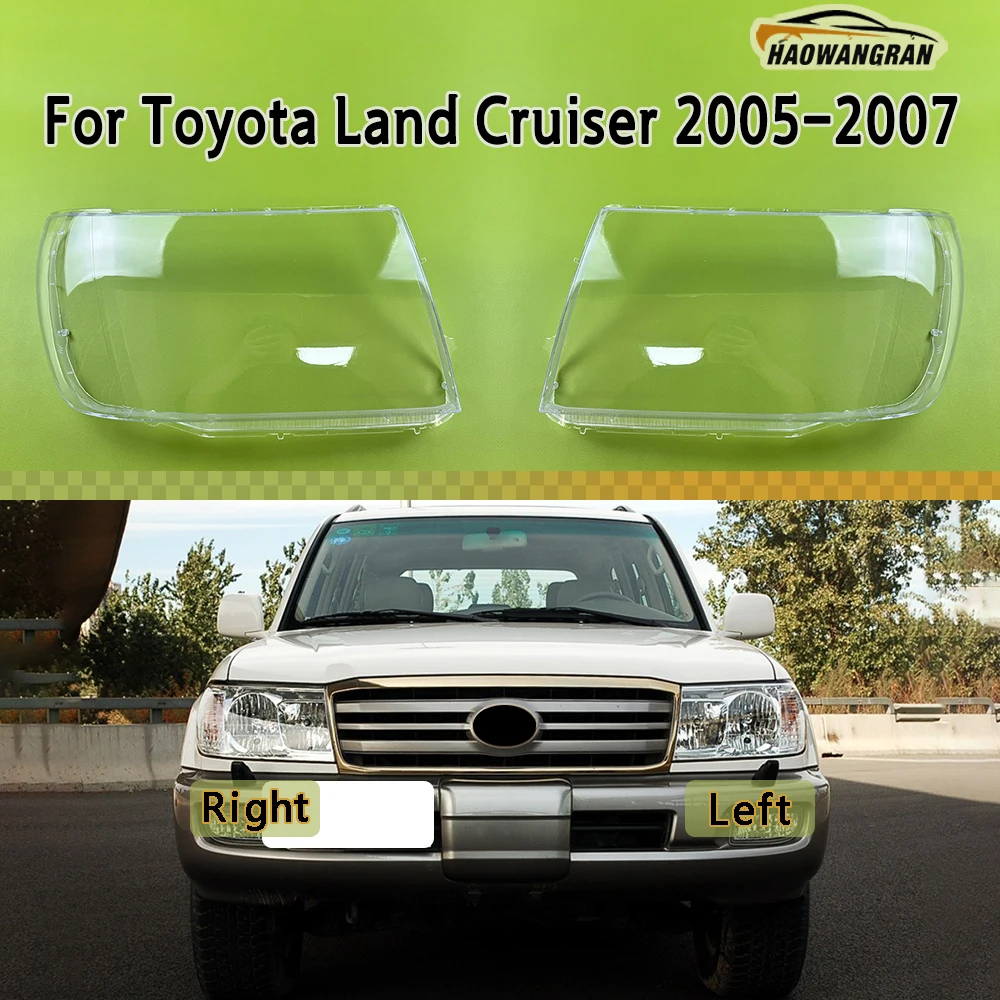 

For Toyota Land Cruiser 2005 2006 2007 Headlamp Cover Headlight Shell Transparent Lens Plexiglass Replace Original Lampshade