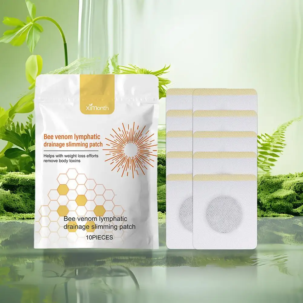 Abelha Linfática Drenagem Slimming Patch, Desintoxicação Linfática, Inchaço, Tratamento do Nó Linfático, Promover a Circulação