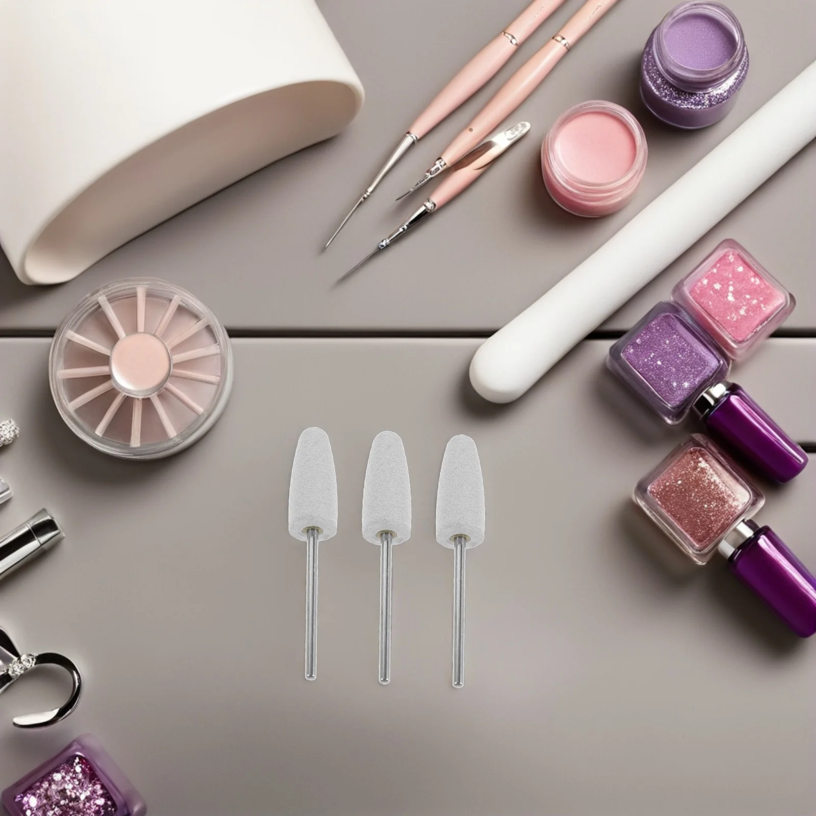 Zestaw do polerowania paznokci 10 szt. Frezy do szlifowania i polerowania, końcówki do usuwania skórek do szlifierki do paznokci, wygładzanie