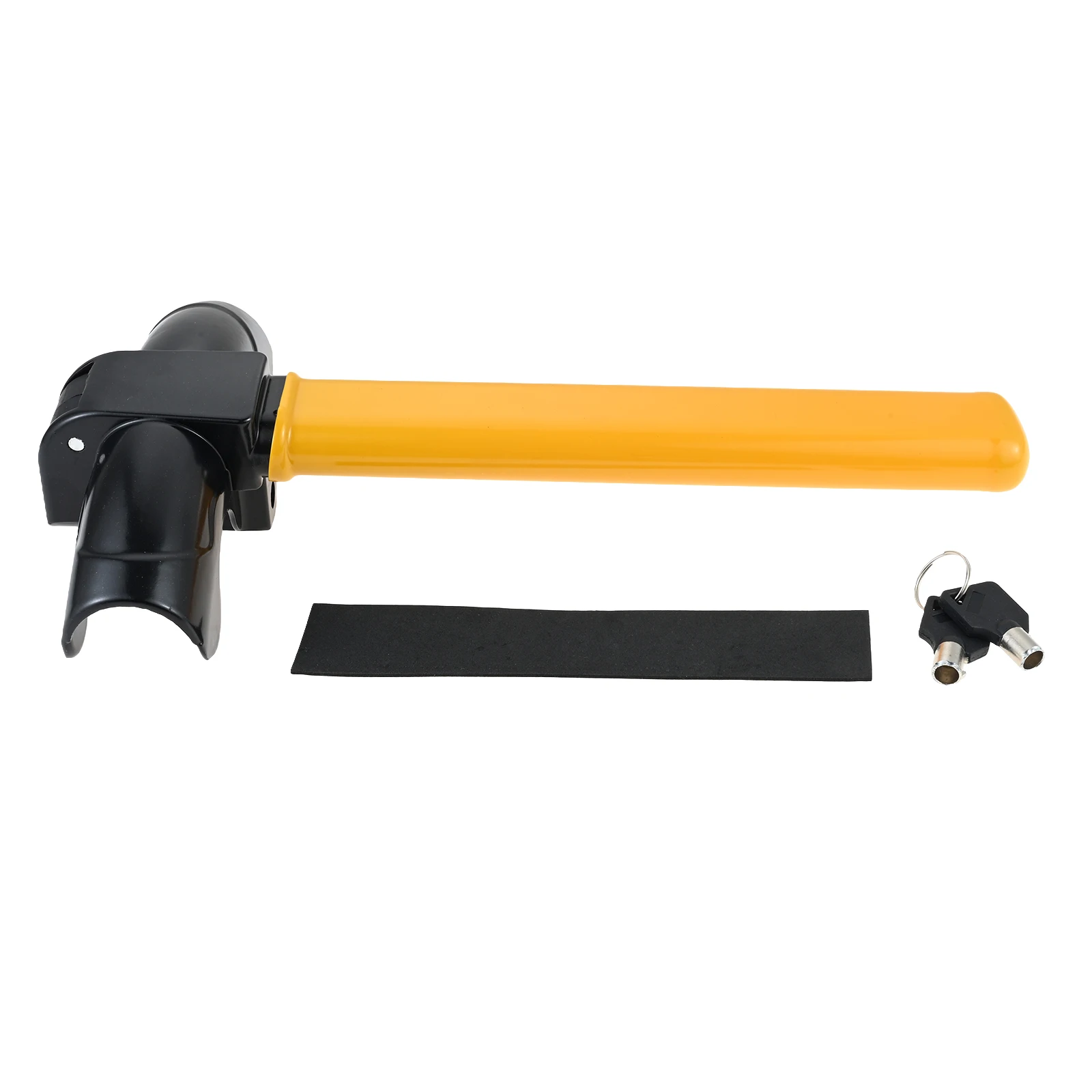 1Pc Universal Car T-Bar Steering Wheel Lock with 2 Keys Anti-Theft Plum Blossom Lock for Most Car SUV Truck High Security Lock