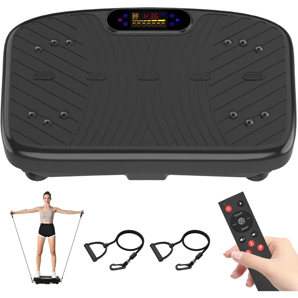 

Vibration Plate Exercise Machine Fitness Platform for Lymphatic Drainage Weight Loss Adjustable Speed 450lbs Capacity