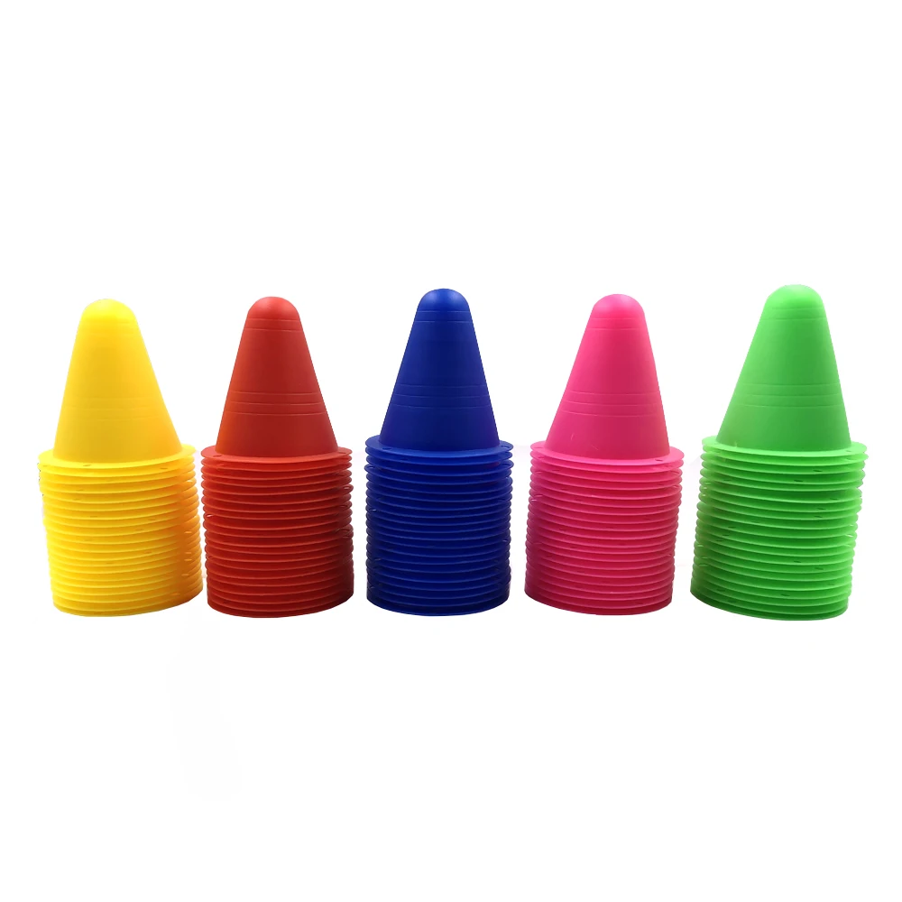 5Pcs/Set Inline Skating Skateboard Mark Cups Soccer Rugby Speed Training Equipment Marker Cones Slalom Roller Skate Pile Cup