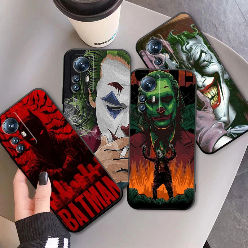 The J-Jokers B-Batmans Wayne For Xiaomi Mi 14 13T 13 12T 12 11T 11i 11 10T 10 Pro Lite Ultra 5G Black TPU Phone Case