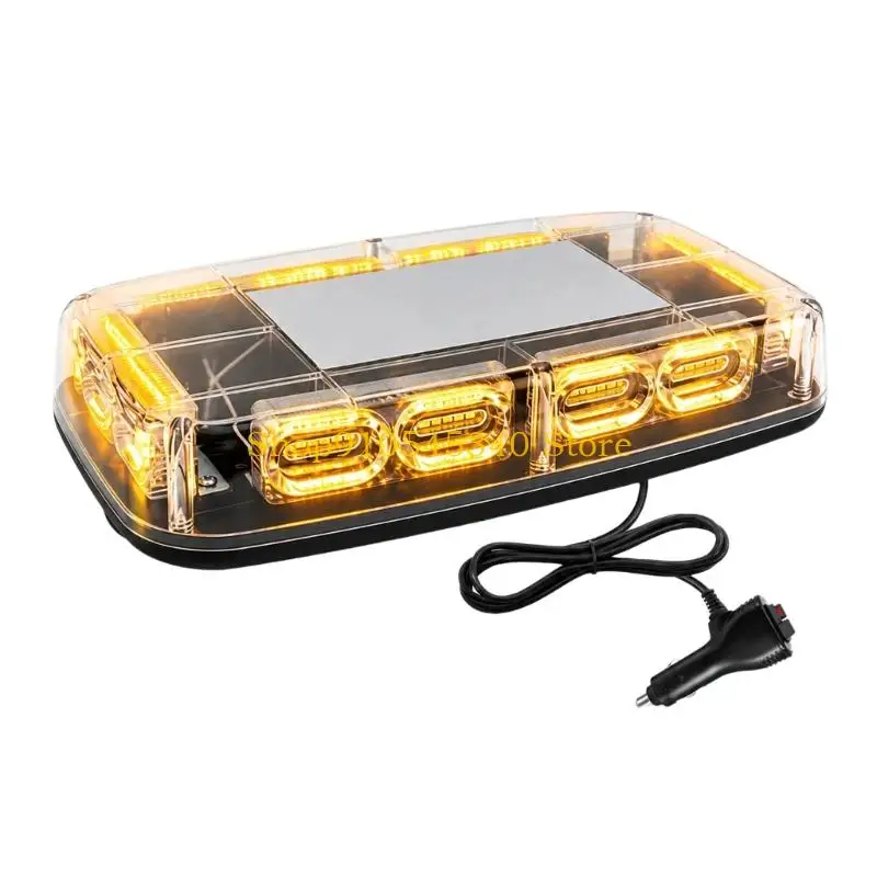 U2JA 72-LED Magnetic Vehicle Warning Light with Polycarbonate Housing, 48W Power Specification and Selectable Flashing Patterns