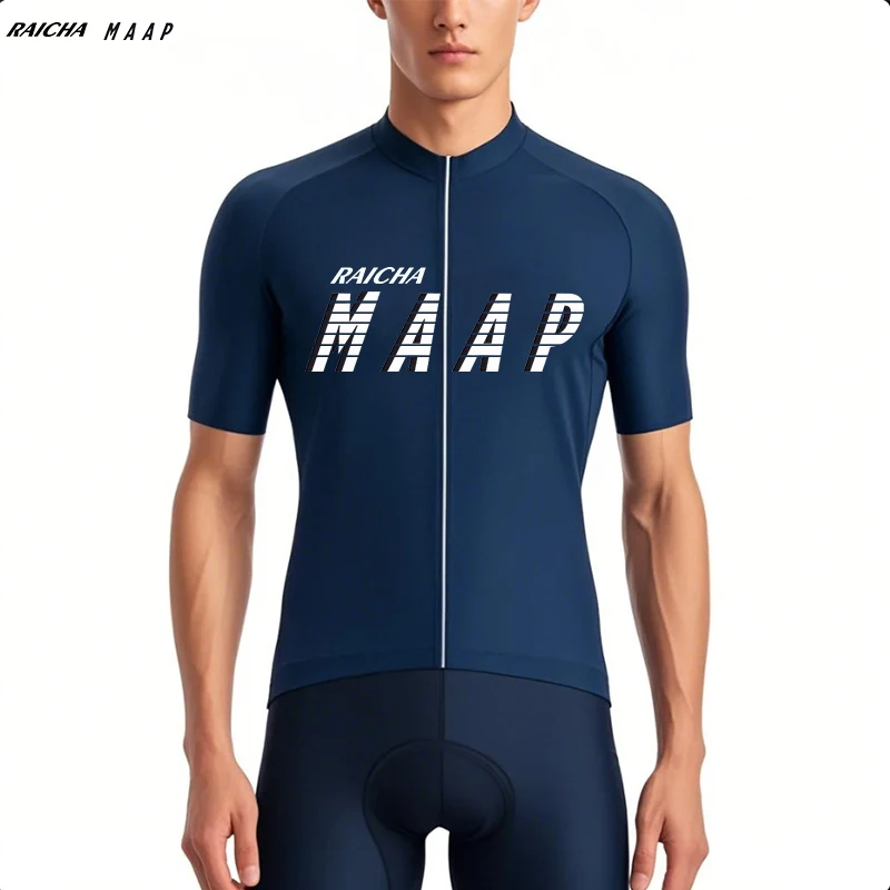 

RAICHA MAAP-Велоспорт Джерси Летние мужские Джерси для горного велосипеда MTB Велосипедные рубашки с короткими рукавами Дорожные топы Быстросохнущие дышащие