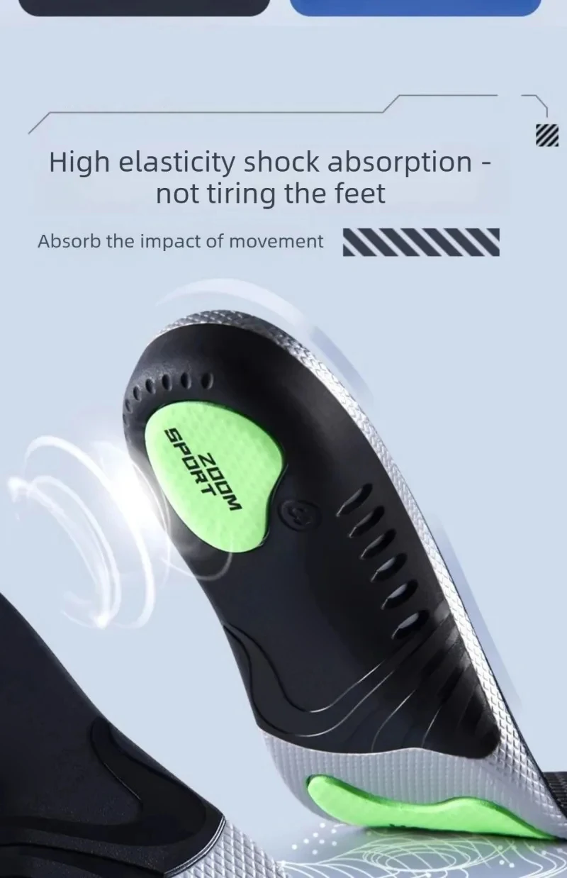 Arch Support Sports Stoßdämpfende Einlegesohlen zur Linderung von Fußschmerzen und Ermüdung, antibakterielle, geruchsresistente Spezialeinlage für Plattfüße – Detail 11