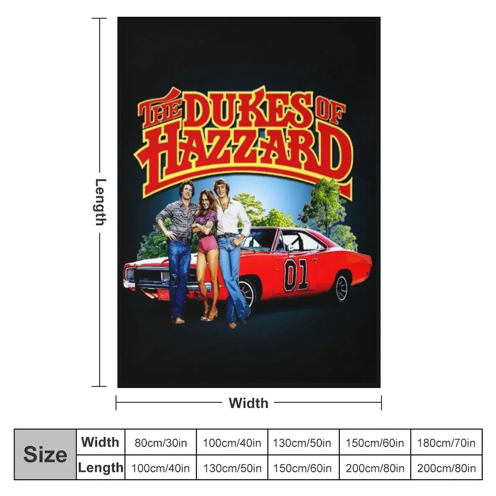 The Dukes of Hazard Throw Blanket Thin Tourist Blankets