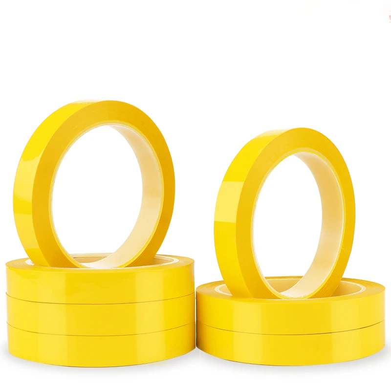 66m/roll PET Tape Mylar Tape 12-80mm with Adhesive for High Temperature Insulation and Protection Tape for Electronic Components