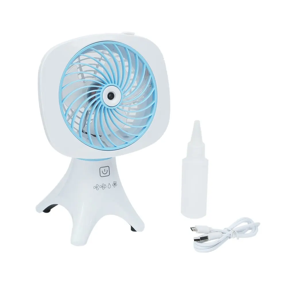 USB Rechargeable Smart Spray Fan Universal Cooling Humidifying Fan Water Cooling Spray Fan Desktop Air Conditioning Appliances