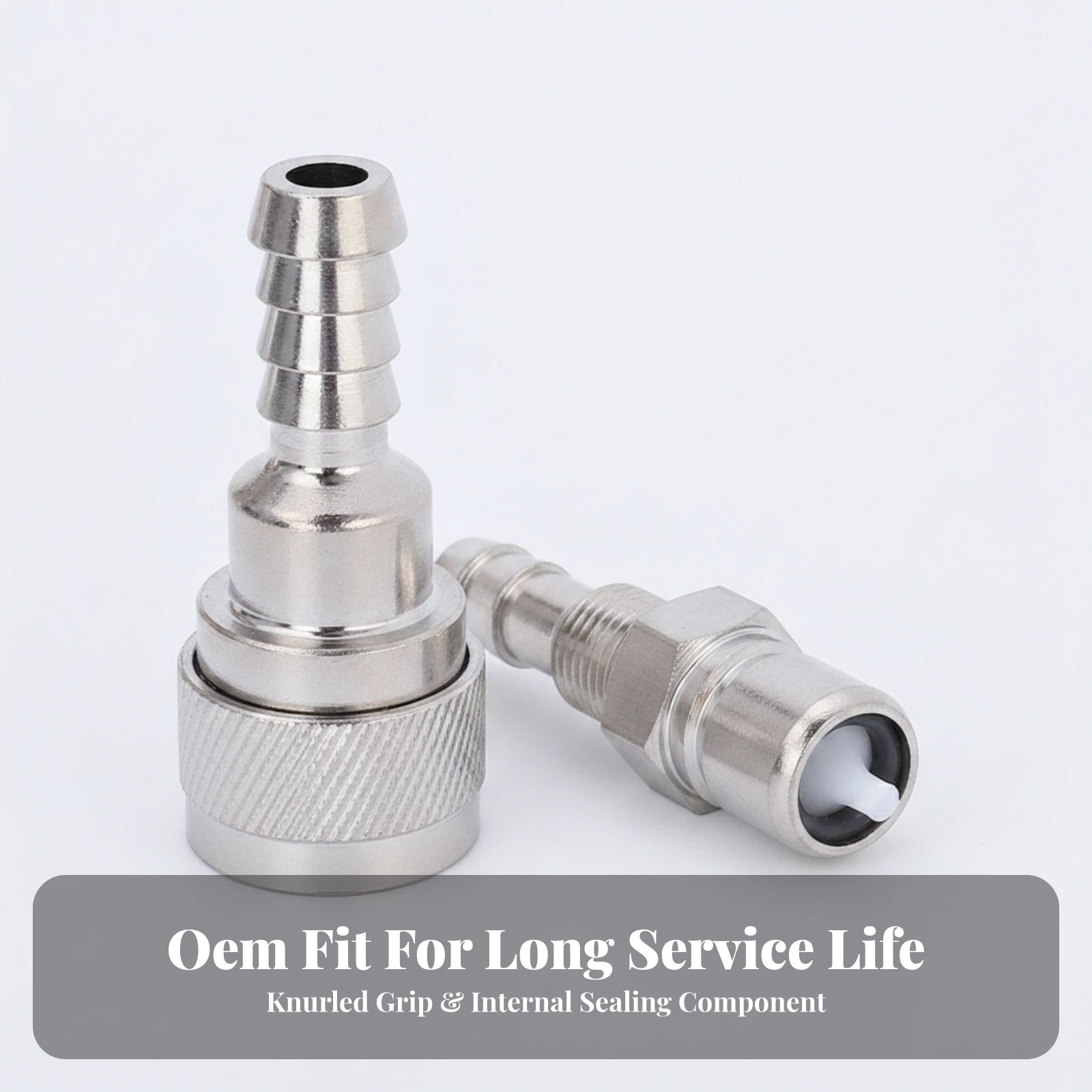 Outboard Fuel Line Connector with Barbed Hose Connections Replacement Fuel-Line Connector Assembly OEM Quality for Boat Owners