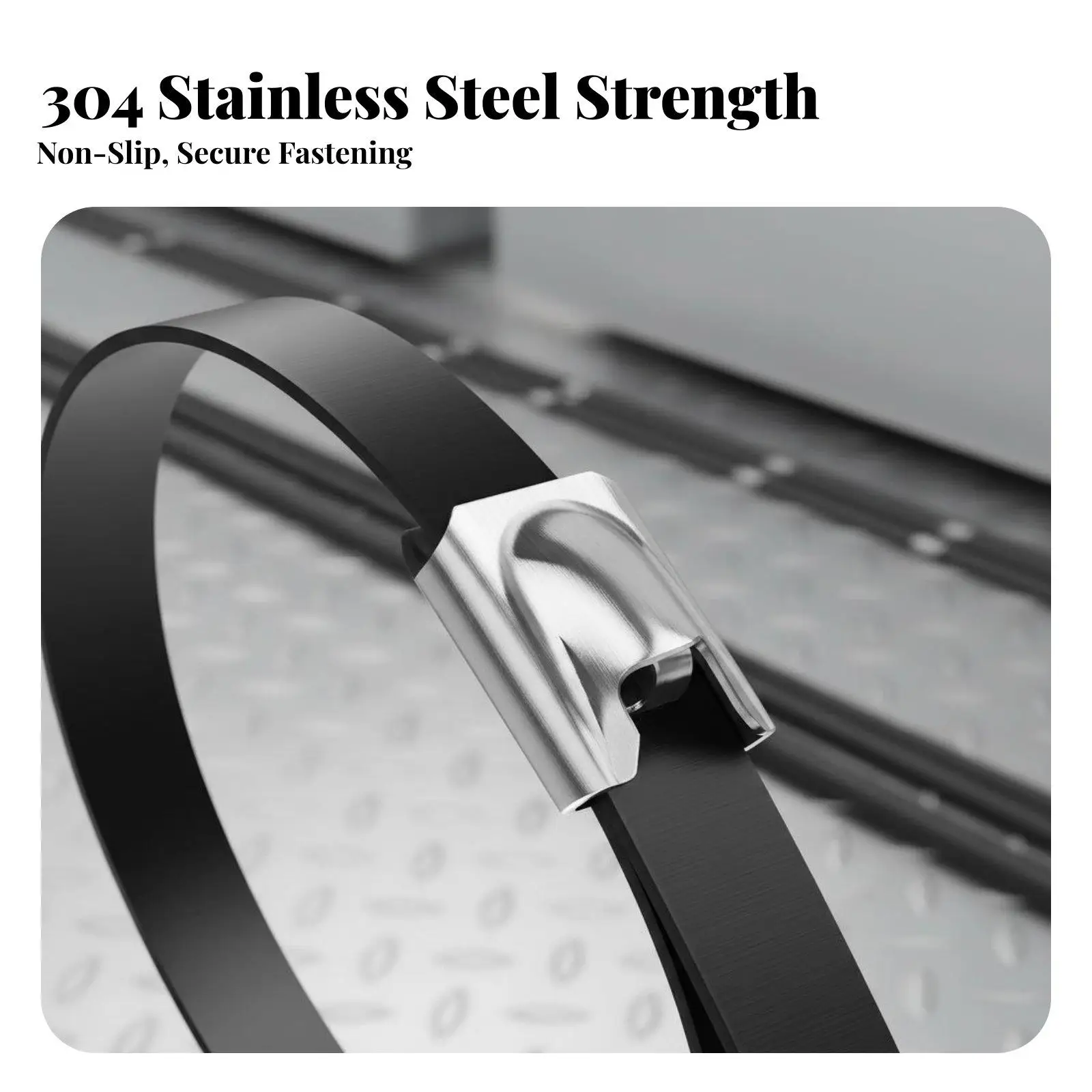Durable 304 Stainless Steel Cable Tie with Insulating PVC Cover for Garden Marine and Workshop Use