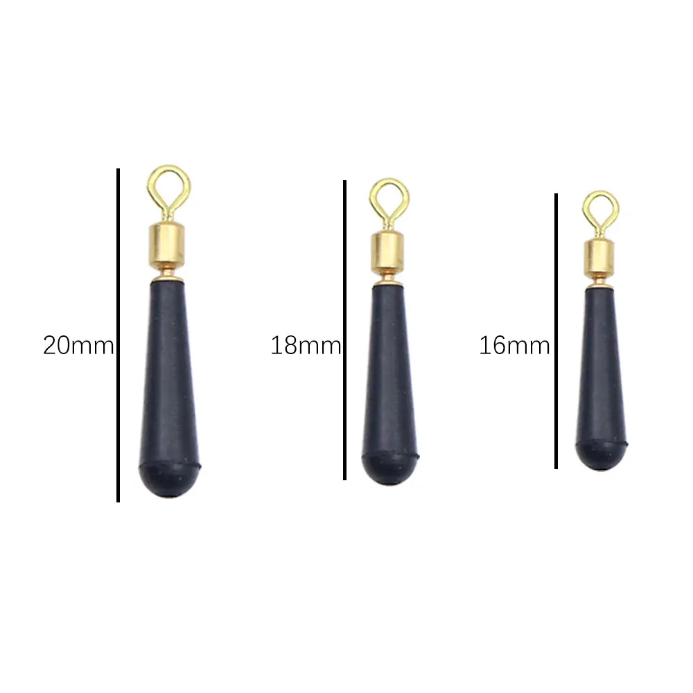 20 قطعة اكسسوارات الصيد النحاس حلقة يدور تعويم مساند عالية السرعة دوران المرونة الانجراف مقعد الأسماك الكارب معالجة #2