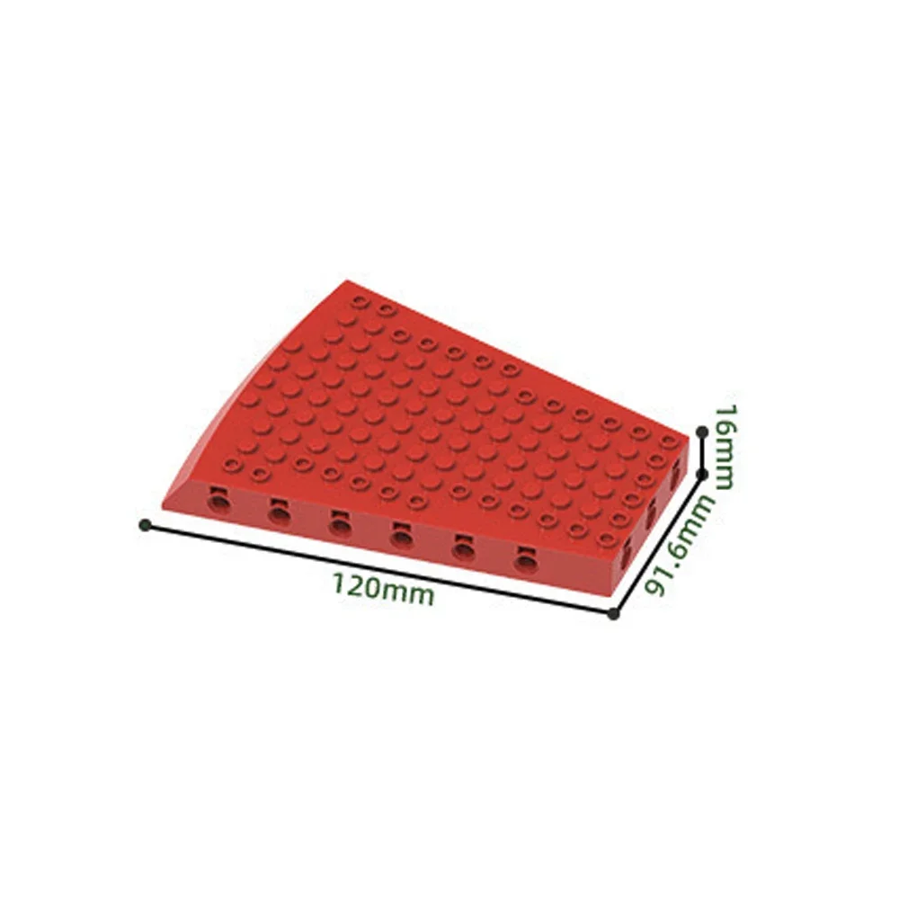 MOC 1PCS 4186W Sector Bricks Special Shaped Bottom Plate Adaptive Building Blocks Fascinating Toys Adults Boys Special Gifts