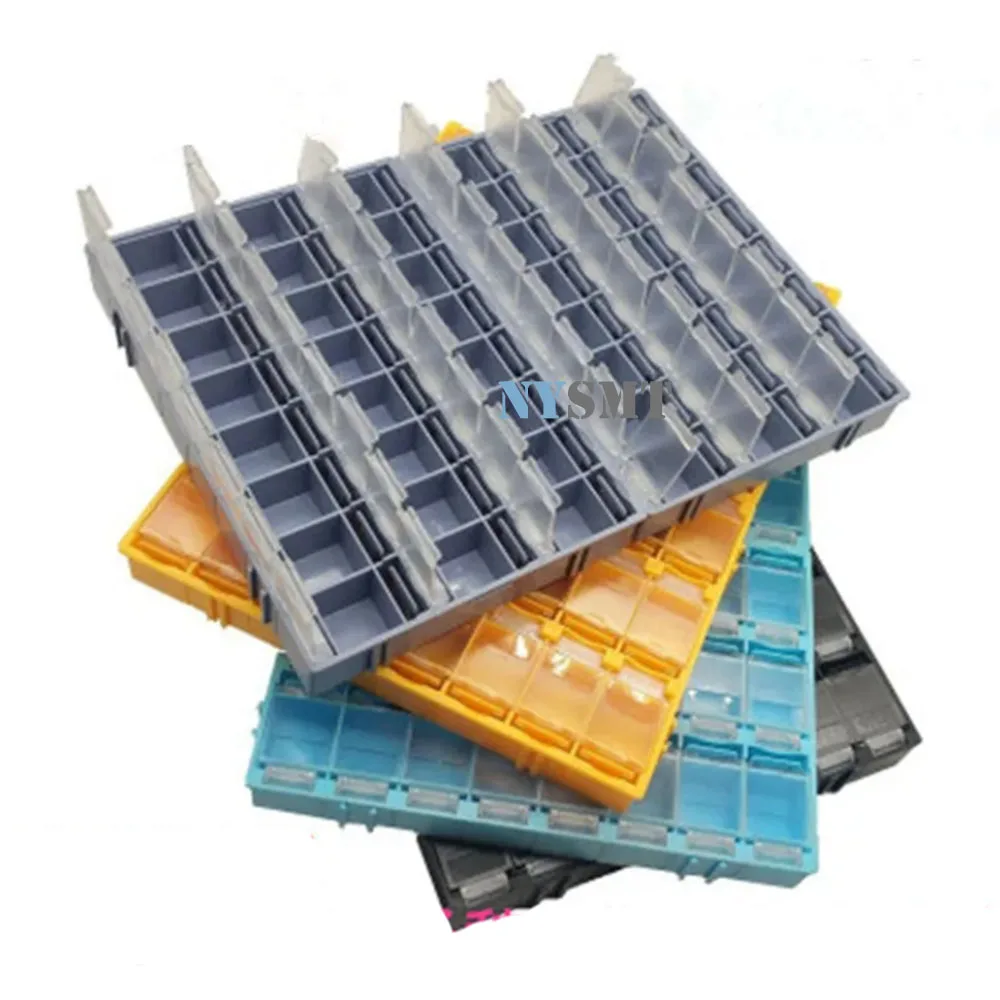 Antystatyczna skrzynka smt chip 156x105x18mm 24 ogniwa rezystor element elektroniczny obudowa chip TC części Mini futerał do przechowywania