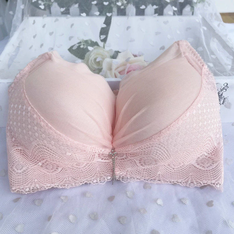 Reggiseno Extra spesso 10cm petto piccolo intimo raccolto e addensato petto piatto da donna senza lingerie con anello in acciaio per le donne