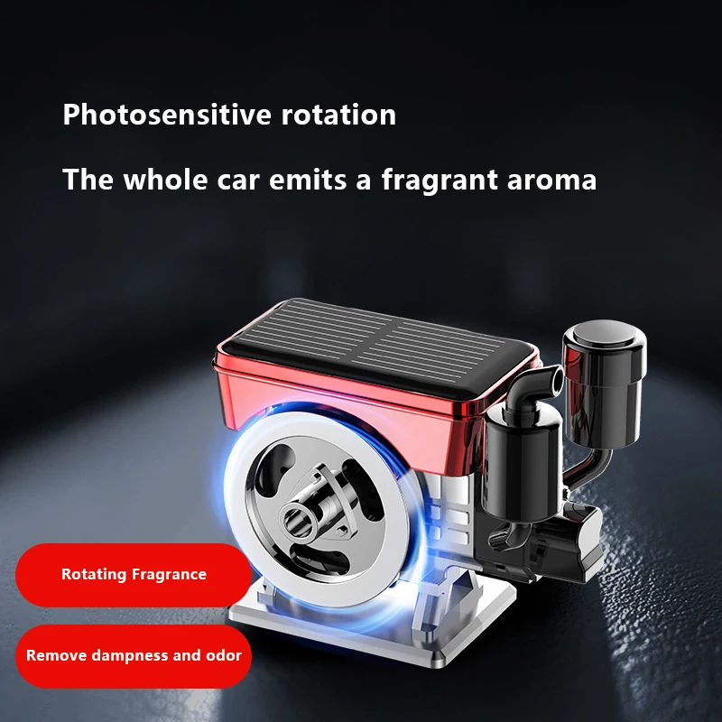Aromatherapy for Cars, Solar Powered Diffuser with Tractor Engine Design.