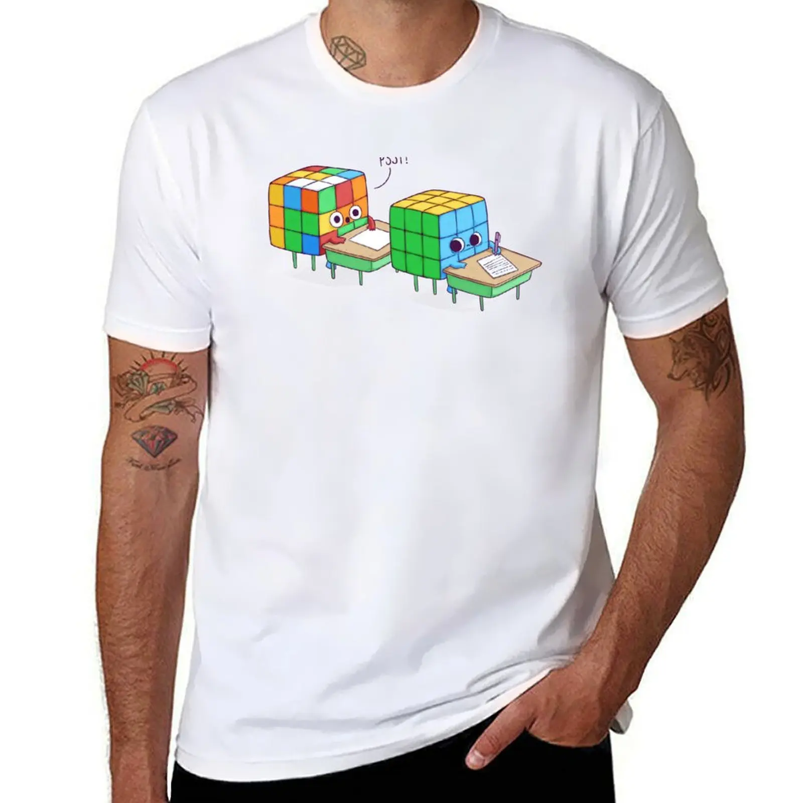

Puzzled Test T-Shirt printed t shirts for man t shirts for man pack cotton T-Shirt