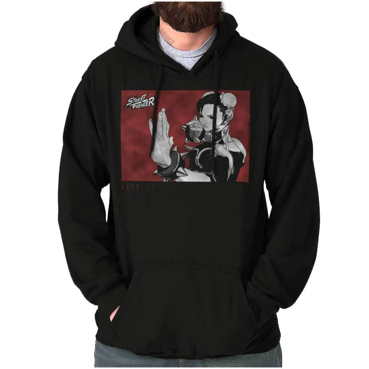 Vintage  Video Game Chun Li Hoodie Hooded Sweatshirt Men Women