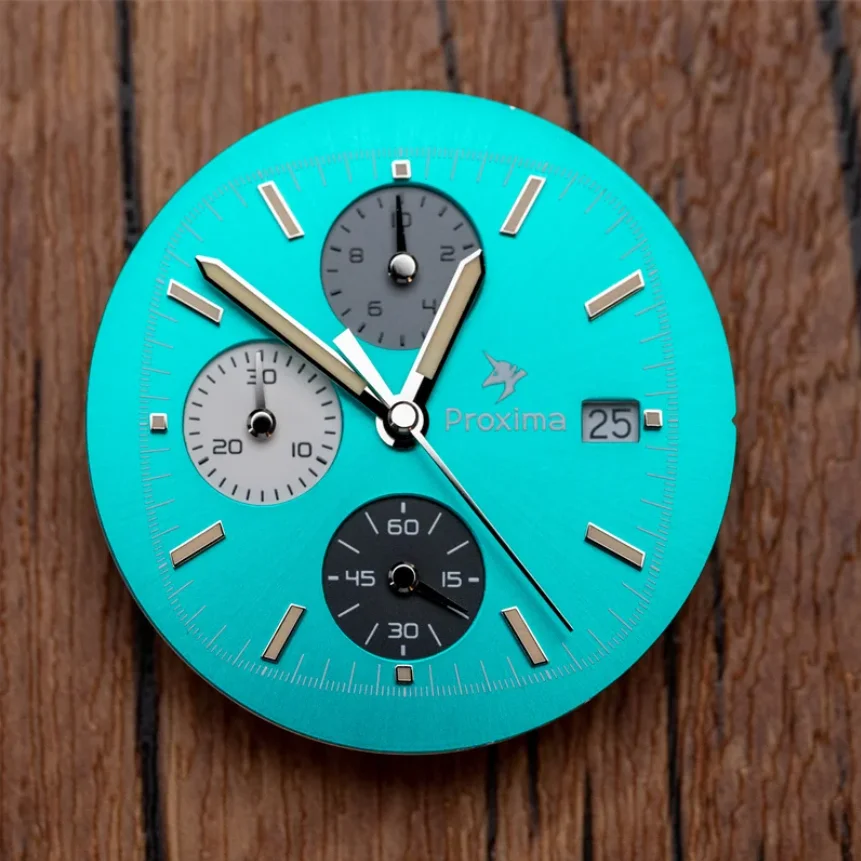 ساعة بروكسيما للرجال كرونوغراف 39 ملم عسكرية مربعة كوارتز ساعة يد 20ATM مقاومة للماء BGW-9 مضيئة ياقوت ثلاثي Windows #1