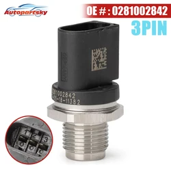 0281002842 Fuel Injection Fuel Rail Pressure Sensor 0061536528 For Mercedes-Benz ML320 E320 E350 GL320 R320 For Dodge Sprinter