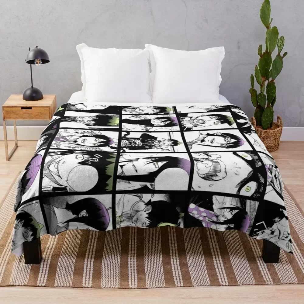 

Blue Exorcist Mephisto Amaimon Manga Panels Throw Blanket Fluffy Cozy Throw Blanket for Home Decor