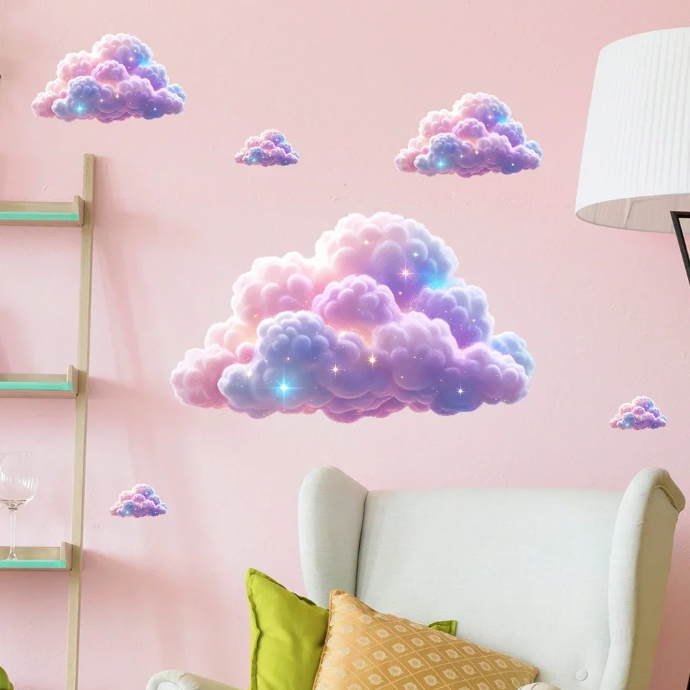 Modern Minimalist 2PC PVC Wall Stickers Waterproof Anti Static Stain Resistant For Living Room Bedroom Kitchen Bathroom