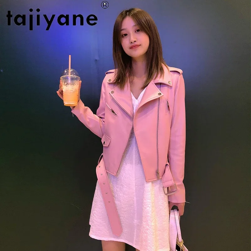 Tajiyane 2021 New Real Leather Clothes for Women Ladies Genuine Sheepskin Jackets Woman Coats Korean Style Mujer Chaqueta TN1963