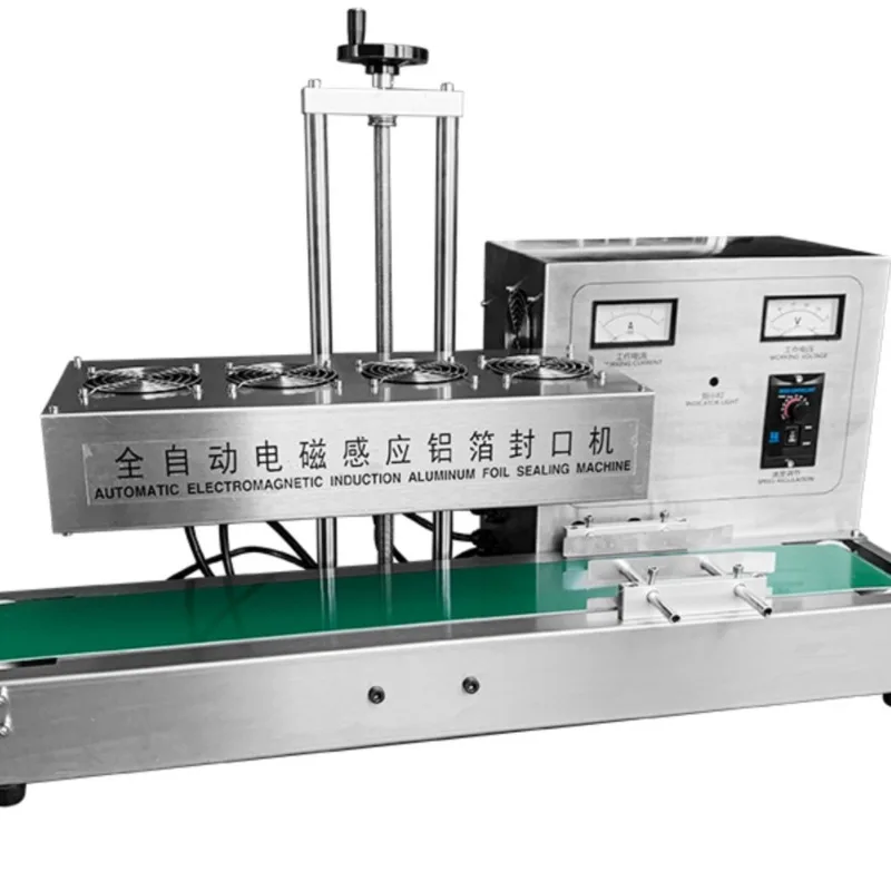 Aluminum Foil Sealing Machine Commercial Continuous Honey Glass Plastic Bottle Sealer