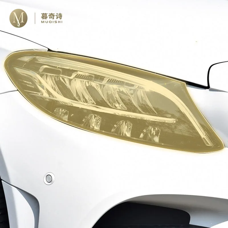 

Pre cutting Car Exterior Headlights PPF transparent protective film TPU film refit For Mercedes Benz Class-C W206 20-2024