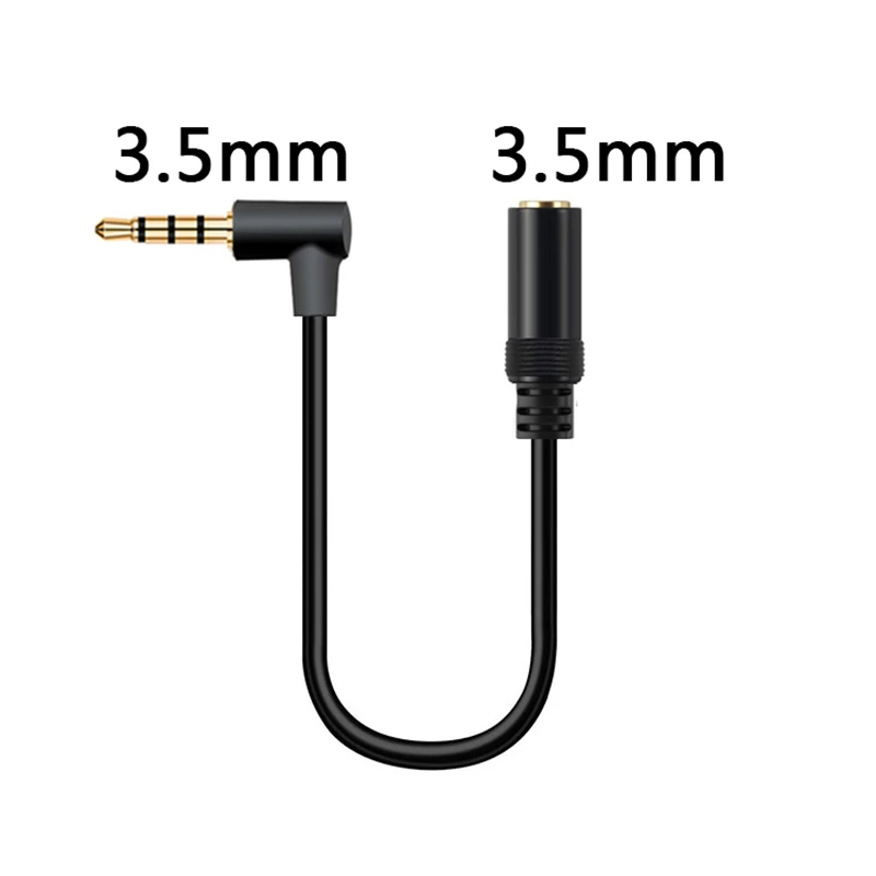 

Nku Headphone Extension Cable 3.5mm 90 Degree 1/8" TRRS Male To Female Audio Extension Cord for Smartphone Tablets Media Players