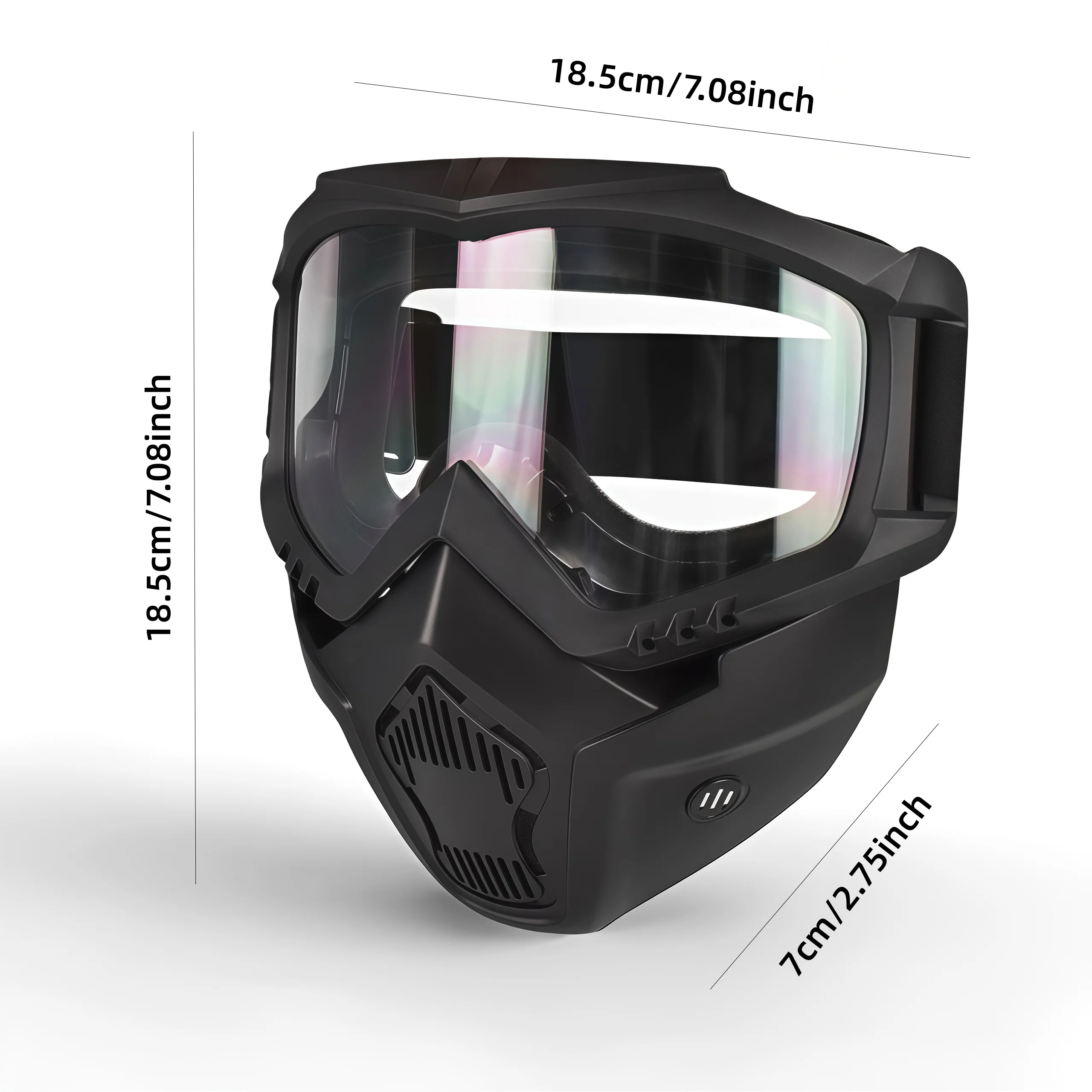 Toy Gun Mask Goggles for Kids Pretend Play Outdoor Sports Motorcycle Bicycle Snowboard Riding Costume Prop Accessory