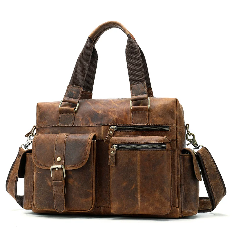 Tasche Echt leder Herren Aktentasche Umhängetasche Herren Leder Laptop tasche für Herren Büro taschen für Herren Aktentasche Handtaschen