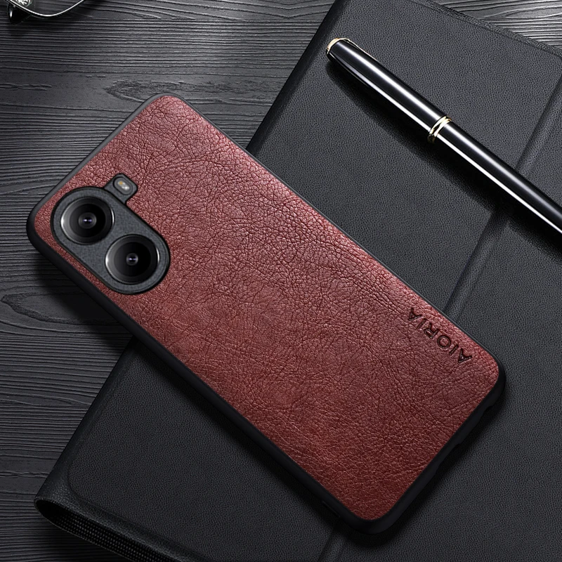 Custodia per Poco X7 Pro Cover aziendale in pelle di lusso dal design semplice per custodia Poco X7