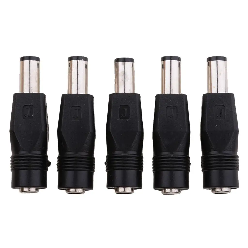 5pcs. 7.4x5.0mm Male to 5.5x2.1mm Female Connector Adapter for Laptop