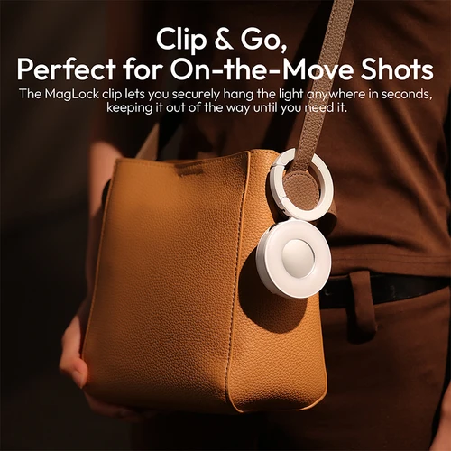 Imagen 2 del producto Ulanzi ML05 MagLock Luz de relleno 2500-9000K Agarre magnético de doble cara para teléfono Luz suave en forma de anillo para revisión de alimentos Vlog Studio Shot