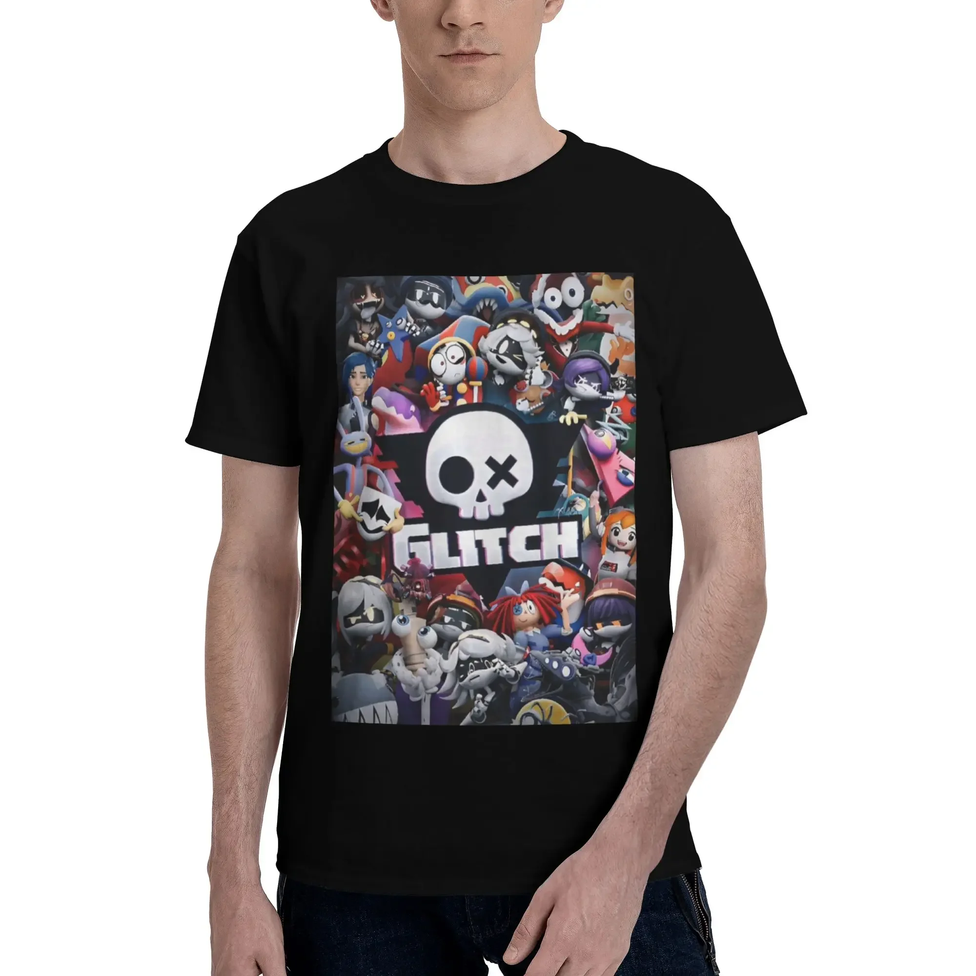Chibis Murder Drones Uzi Doorman Fuzzy 100% Cotton T-Shirt Men's Classic T Shirts Men Round Neck Short Sleeve S-6XL