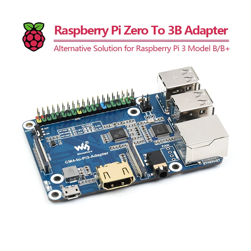 محول Raspberry Pi Zero إلى 3B، حل بديل لـ Raspberry Pi 3 Model B/B+، يعتمد على Raspberry Pi Zero