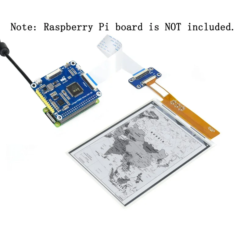 5V 6inch SPI e paper eInk ePaper screen display hat kit for RPI Raspberry Pi Zero 2 WH 3B 3 Model B plus 4, grayscale 16