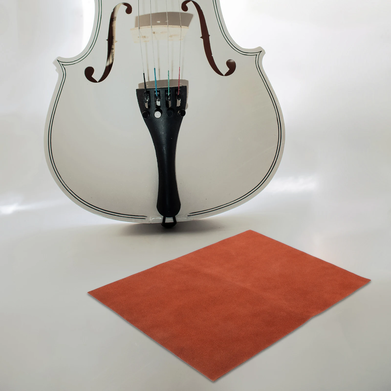 

Musical Instrument Anti-Slip Pad Cowhide Fabric For Erhu Pipa Lute Cello Guitar Protector End Accessory Mat