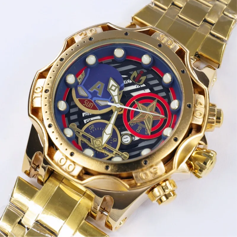 2024 New American Comic Pattern Fashion Big dial Sports Leisure Personalized Fashion Men\'s Watch