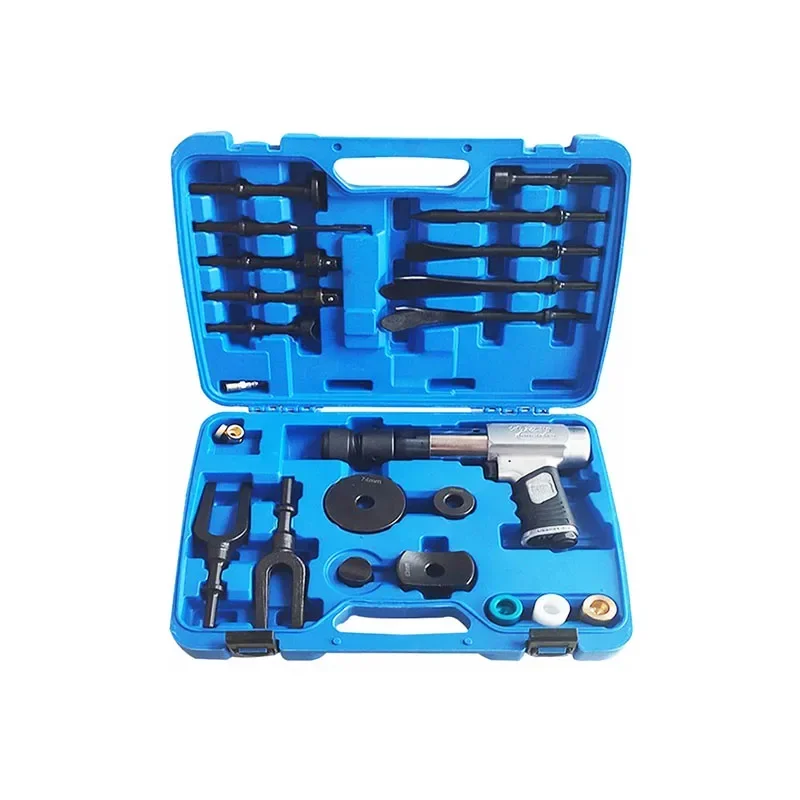 Pneumatic Concrete Breaker Ball Joint Auto Repair Set Remover Flat Point Chisel Plane Air Hammer Kit Automotive Repair Tools