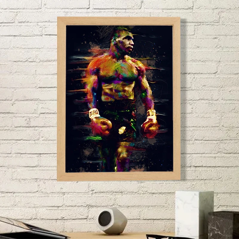 Boxer Mike T-Tyson Boxing Paintings for Bedroom Decoration Home Decorations Room Decor Decorative Painting on Canvas Poster Wall