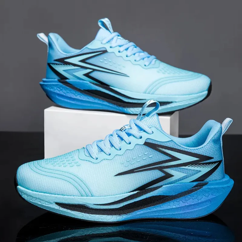 Marathon Men Running Shoes Women's Carbon Board Athletic Sneakers  Breathable Lightweight Outdoor Sports Walking Shoes