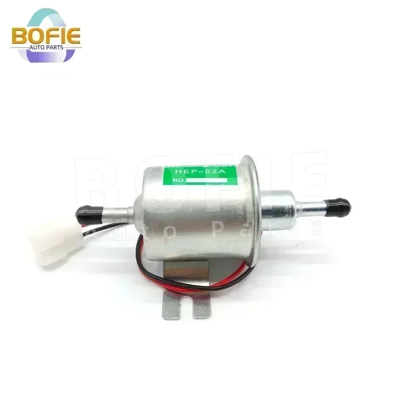 Black / Silver 12V HEP-02A Universal 2.5-4 PSI Gas Diesel Inline Low Pressure car Electric Fuel Pump HEP02A in stock for car