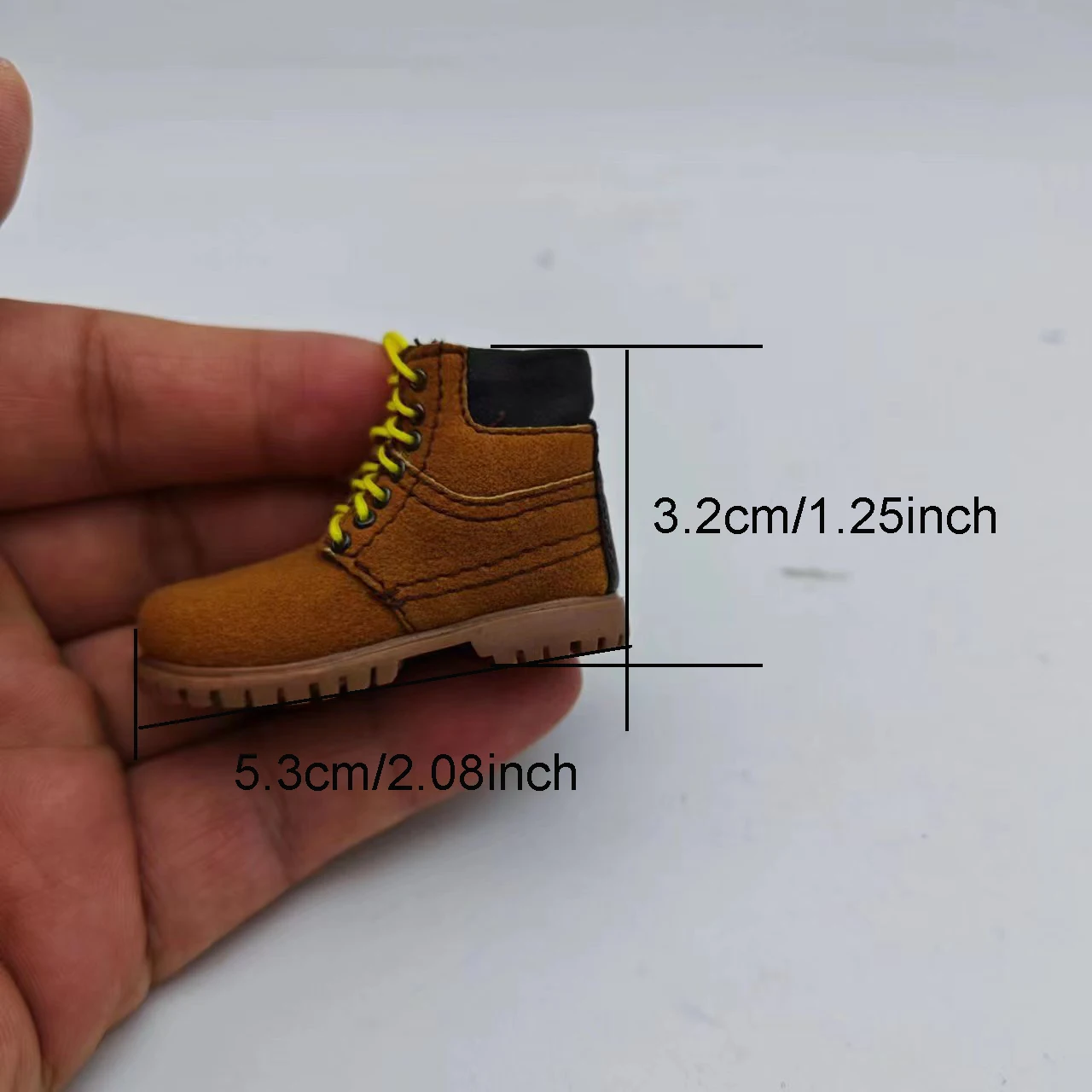 1/6 Scale Low Top Boots Model Male Lace-Up Combat Shoes Model For 12in Detacbale Feet Doll Action Figure