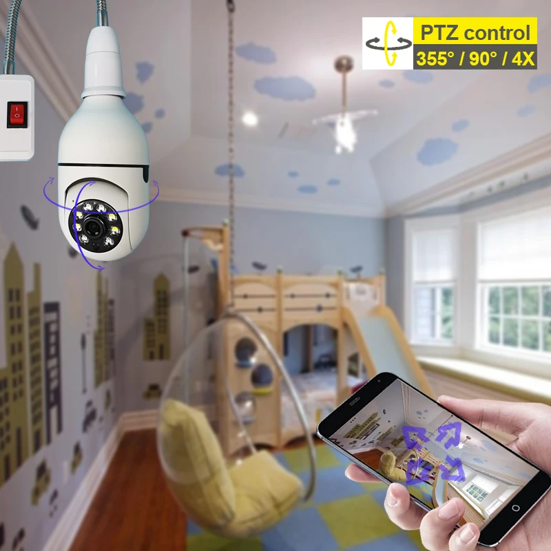 Imagem -05 - Yiiot-câmera ip Smart Home Video Surveillance Lâmpada 1080p Wifi Rastreamento Automático Proteção de Segurança Cctv Ptz Soquete E27